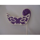 Mardi Gras Mask with Feather